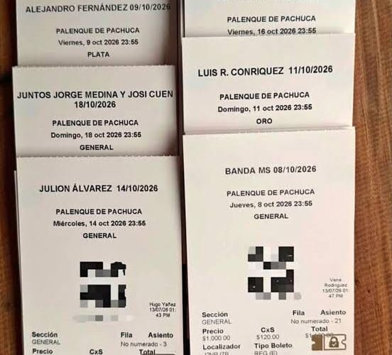 ALERTAN POR BOLETOS APÓCRIFOS Y REVENTA ILEGAL PARA EL PALENQUE PACHUCA 2026