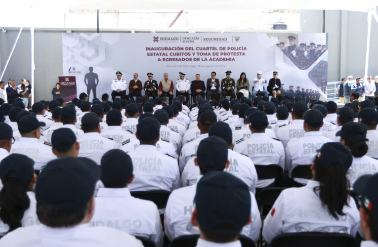 Menchaca inaugura cuartel policial en Cubitos