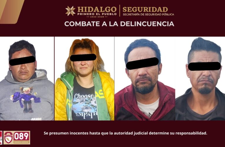Detienen a cuatro por robos en Mineral de la Reforma
