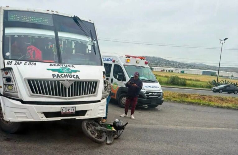 Motociclista herido tras choque en Acayuca