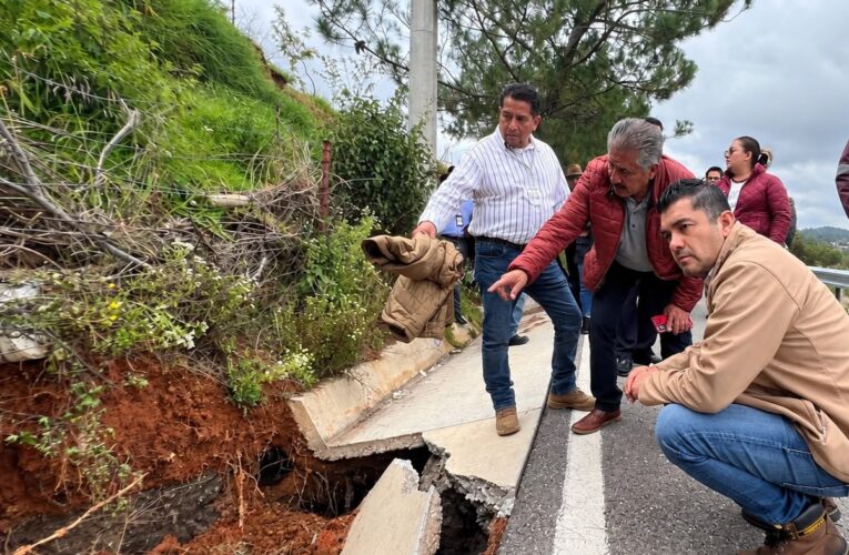 Caasim atiende daños en red de Mineral del Monte