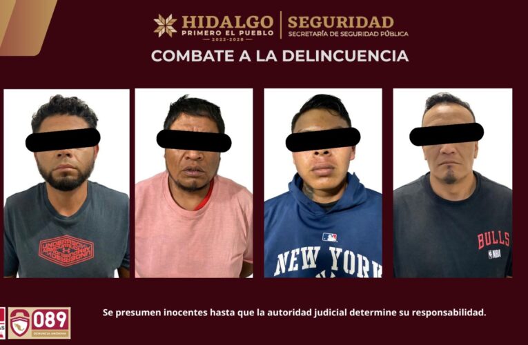 Detienen a cuatro por robo en la México-Pachuca